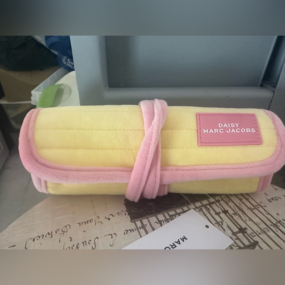 Marc Jacobs Yellow and Pink Jewelry Roll